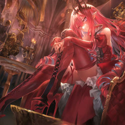 This is a pixiv picture whose title is 妖精騎士トリスタン.