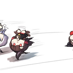This is a pixiv picture whose title is ランニング赤城加賀.