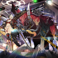 This is a pixiv picture whose title is 鬼.