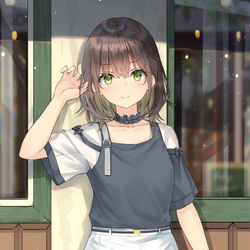 This is a pixiv picture whose title is 夏服.