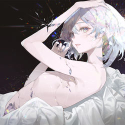 This is a pixiv picture whose title is 割れ物.