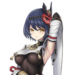 This is a pixiv picture whose title is 九条裟羅.
