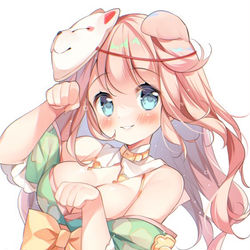 This is a pixiv picture whose title is 🐶🎗.