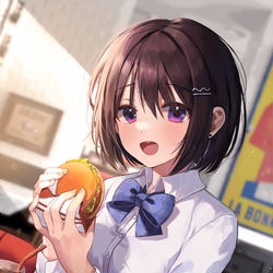 This is a pixiv picture whose title is いただきます❤.