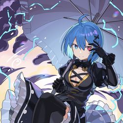 This is a pixiv picture whose title is 黒小傘.