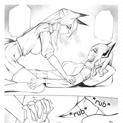 This is a pixiv picture whose title is Franka in heat.