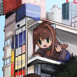 This is a pixiv picture whose title is 新宿.