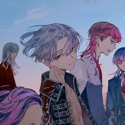 This is a pixiv picture whose title is 東卍まとめ.