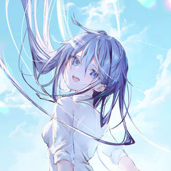 This is a pixiv picture whose title is 舞う君.