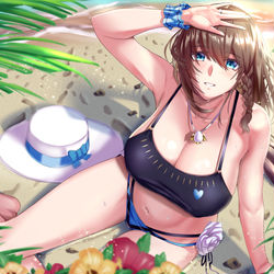 This is a pixiv picture whose title is 水着シャルロット.