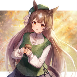 This is a pixiv picture whose title is 秋ウマ娘.