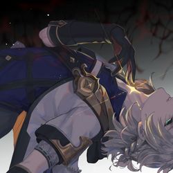This is a pixiv picture whose title is 白亜/黒土.