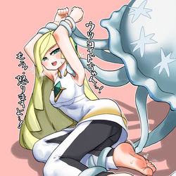 This is a pixiv picture whose title is 【skeb】ルザミーネ拘束くすぐり.