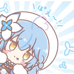 This is a pixiv picture whose title is ぽえ～❄.