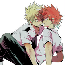 This is a pixiv picture whose title is MHAログ6（爆切＋切島単体）.