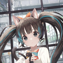 This is a pixiv picture whose title is ねこchan.
