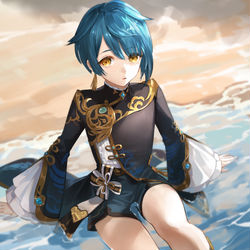 This is a pixiv picture whose title is 行秋.