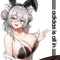 This is a pixiv picture whose title is 獅白ぼたん.