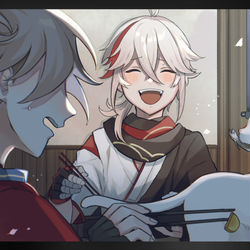 This is a pixiv picture whose title is 楽しそうな万葉と友達まとめ.