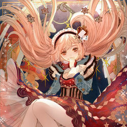 This is a pixiv picture whose title is 月夜のアリス.