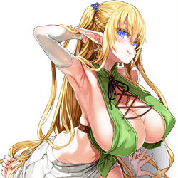 This is a pixiv picture whose title is エルフの村にようこそ.