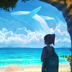 This is a pixiv picture whose title is さらば夏よ.