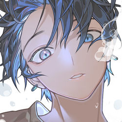 This is a pixiv picture whose title is 呼吸.