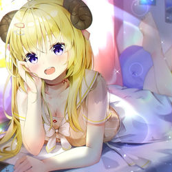 This is a pixiv picture whose title is 角巻わため.