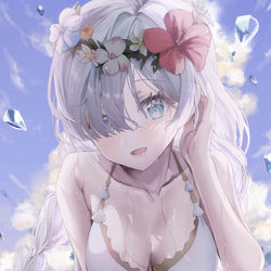 This is a pixiv picture whose title is 水着アナスタシア.