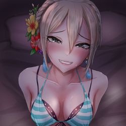 This is a pixiv picture whose title is 蹲踞する周子ちゃん.