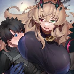 This is a pixiv picture whose title is バゲ子とぐだ男 まとめ.