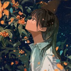 This is a pixiv picture whose title is 金木犀の魔法.