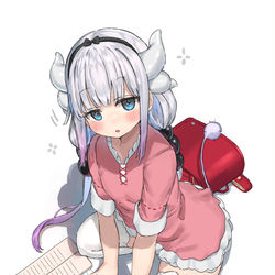 This is a pixiv picture whose title is 「こばやし おしえて」.