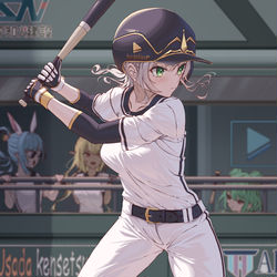 This is a pixiv picture whose title is 打者ノエル.