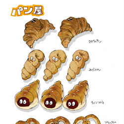 This is a pixiv picture whose title is パン屋.