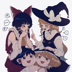 This is a pixiv picture whose title is なんでも解説してくれるあの二人.