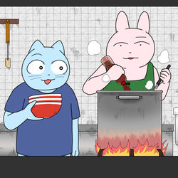This is a pixiv picture whose title is お料理.