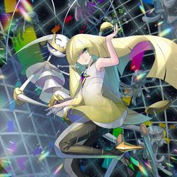 This is a pixiv picture whose title is ポケットモンスターSM　ルザミーネとフェローチェ.