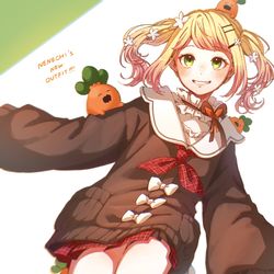 This is a pixiv picture whose title is ねねち新衣装〜🍑🥟.