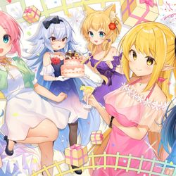 This is a pixiv picture whose title is 【仕事絵】ミストトレインガールズ1周年✨.