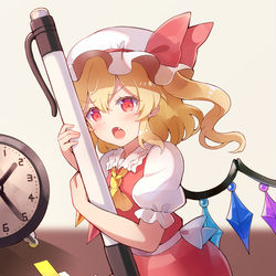 This is a pixiv picture whose title is 勉強を阻止するフランちゃん.