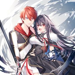 This is a pixiv picture whose title is 『魔王使いの最強支配』HJ文庫.