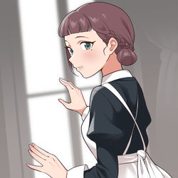 This is a pixiv picture whose title is 葉月家のメイドのサヤさん.
