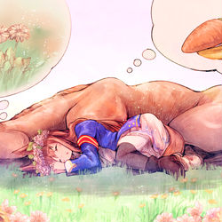 This is a pixiv picture whose title is グラスワンダー.