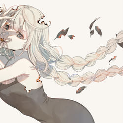 This is a pixiv picture whose title is クチナシ.