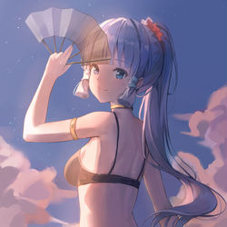 This is a pixiv picture whose title is 神里綾華.