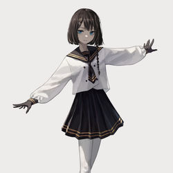 This is a pixiv picture whose title is 課題.