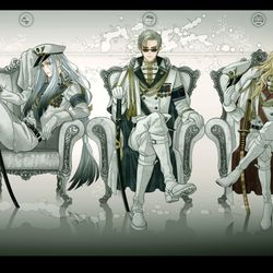 This is a pixiv picture whose title is 軍服一文字.