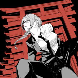 This is a pixiv picture whose title is マキマ.