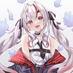 This is a pixiv picture whose title is 百鬼あやめ.